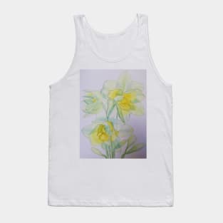 Daffodils in the sun watercolor painting Tank Top